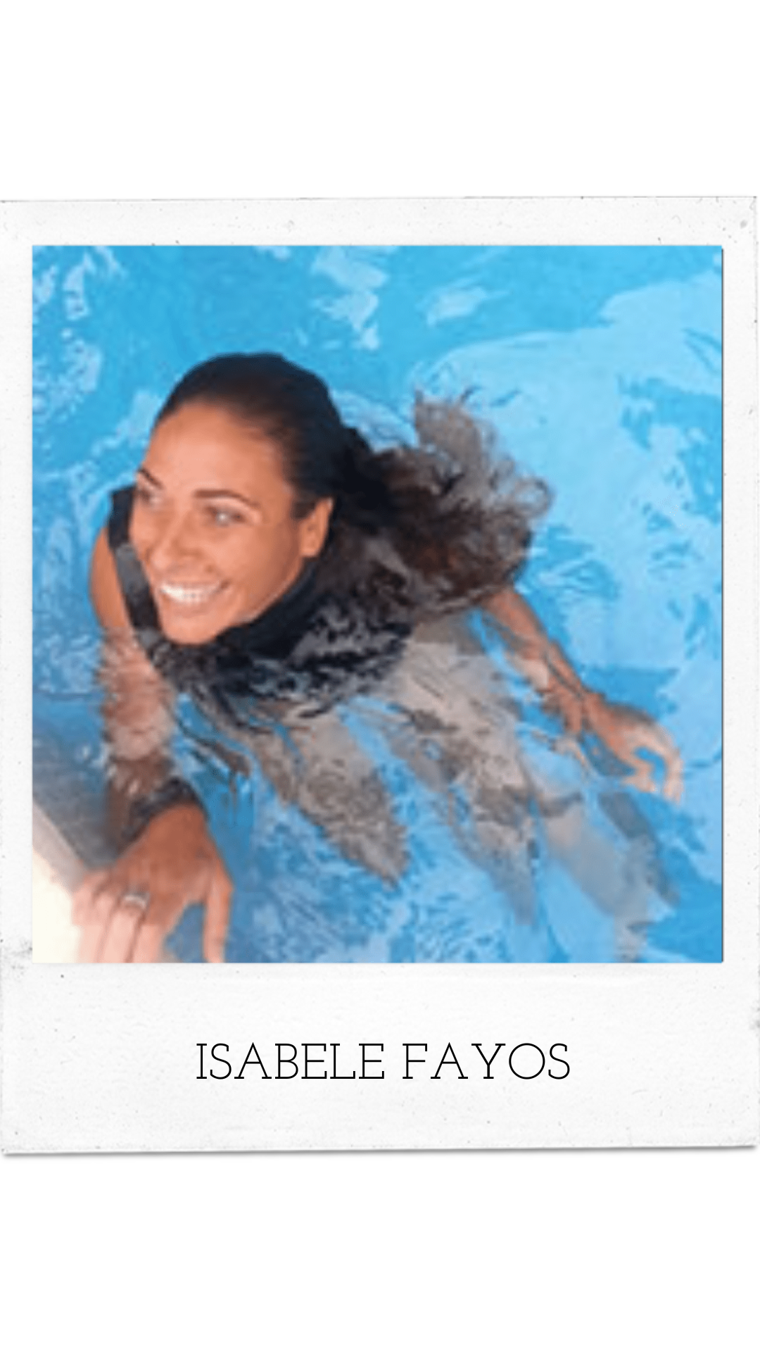 ISABELE FAYOS <br />
COURSE DIRECTOR PADI, EMERGENCY FIRST RESPONSE INSTRUCTOR TRAINER